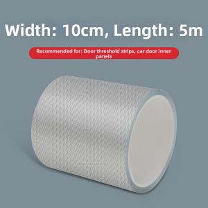 Transparent Carbon Fiber Style Anti-scratch Car Door Sill