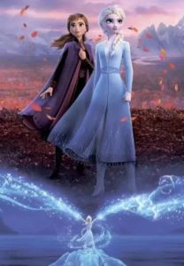 Canvas Painting Disney Movie Frozen Anna Elsa Princess For Kids Bedroom Wall Art Cartoon Poster Pictures For Home Decor