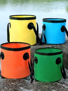 Portable Foldable Water Bucket Bag for Fishing Picnic Camping Travel Outdoor Foot Bath Handheld Water Storage Container