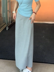 MANMI | Chân Váy Dài Cao Waist Giảm Cân