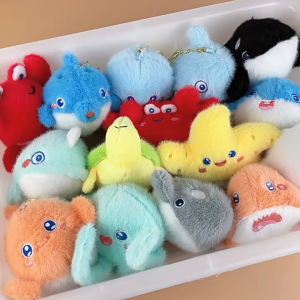 Gantungan Kunci Boneka Binatang Laut Sea World Animal Plush Toy Keychain Doll MCEW9697