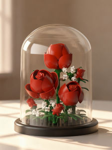 Đồ Chơi Khối Xếp Hình Hoa Hồng Đồ Chơi Lắp Ráp Đồ Chơi Cho Bé Gái Đồ Chơi Lắp Ráp Khối Nhựa Đồ Chơi Trí Tuệ Cho Bé Gái