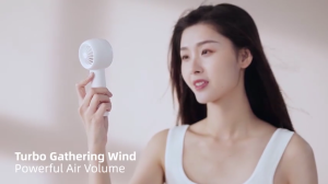 JISULIFE Mini Protable Handheld Fans 4500mAh Battery With New Technology Turbofan 3-speed Wind Bladeless Safety Upgrade