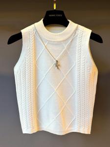 เสื้อกั๊กถักนิตติ้งคอตุ้มสำหรับผู้หญิงในฤดูใบไม้ร่วงและฤดูหนาว เสื้อชั้นในขนสัตว์ คอตุ้ม ทรงสลิมฟิต เสื้อกั๊กถักแบบสลิมฟิต แขนยาว