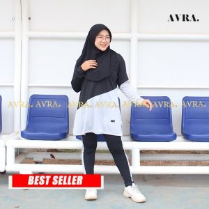 Setelan Baju Olahraga Sport Wanita Atasan Bawahan Perempuan Muslimah Senam Berenang Zumba Bahan Adem Premium
