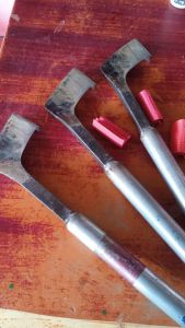 มีดกรีดยาง ทรงไอ้เท่ง ร่อง75° ยังไม่ลับคม