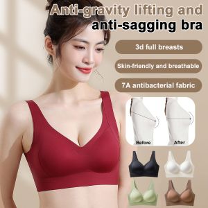 7A Antibacterial Oxygen Skin Underwear Seamless New Anti-Gravity Pull Anti-Sagging No Steel Ring Pull Sports Bra for Women 新款反重力提拉防下垂运动文胸