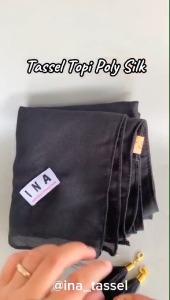TASSEL TOPI EMAS + KOKOT BAHAN POLY SILK TASSEL RUMBAI JILBAB TAPLAK MEJA