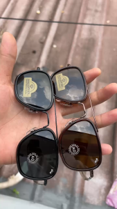 Kacamata Optical Anti Sinar UV Sunglasses Size 54 Premium - Full Black Fullset -box dan free cleaner