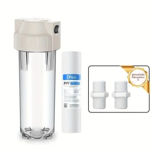 ไส้กรองน้ำก่อนกรอง G1/2 นิ้ว ทำจากใยฝ้าย PP อุปกรณ์เสริมอเนกประสงค์สำหรับกรองน้ำในครัวเรือน ใช้กับก๊อกน้ำ เครื่องกรองน้ำในครัว