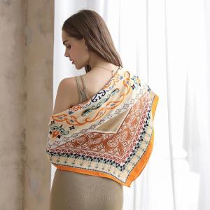 Khăn Choàng Lông Vũ in Họa Tiết Bohemian Cổ Điển Du Lịch Cho Nữ Thời Trang Hàn Quốc Phong Cách 90 Khăn Choàng Trùm Đầu Trang Trí Cổ