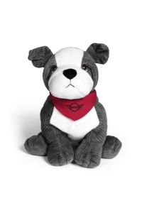 Mini BMW Bulldog Plush Doll Toy Dog Carriage Soft Stuffed Animal Collectible Premium Quality Toy for All Ages