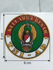 Stiker Embos TNI AD /Keluarga Besar TNI AD Bulat Baystore98