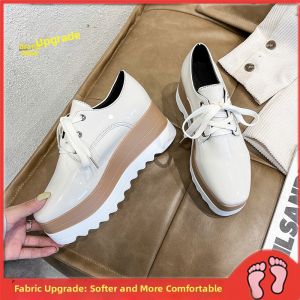 DIANCHA | Thick Sole Breathable Lazy Slip-on Crystal Crepe Casual Shoes