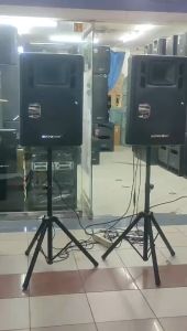 Speaker Fiber Monitor Panggung 15 Inch H115 AUDIO ONE Sound System Lapangan Bluetooth Garansi | DMS