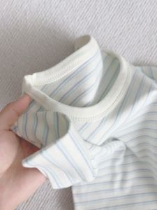 Slim Fit Striped T-Shirt Womens Summer Fashion Age Reduction round Neck Short Sleeve Korean Style Commute Casual Young Spirit