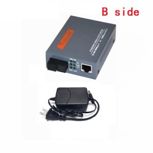 HTB-GS-03 Gigabit Fiber Optical Media Converter 10/100/1000Mbps Single Mode to RJ45 3KM/20KM UPC/APC SC-Port US Power Supply