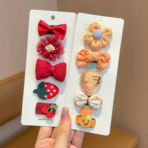 Sweet Style Baby Girl Hair Clips Non-Damaging Hair Accessories Toddler Headwear Childrens Hairpins Little Girl Hair Decorations