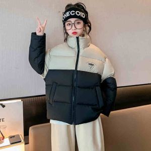 Girl Winter Cotton-Padded Jacket 2025 New Arrival Casual All-Matching Western Style Kids Winter Thickened Little Girl Coat Top