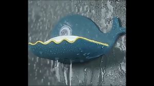 Kệ Đựng Xà Phòng 2 Lớp Dán Tường Hình Cá Voi Chất Liệu Nhựa PP