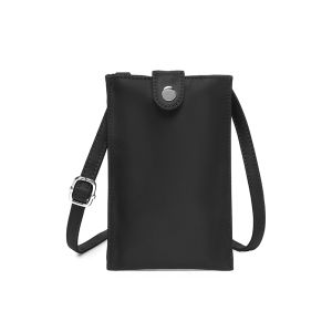 Mini Casual Soft Leather Crossbody Bag Women Lightweight New Style Mobile Phone Bag Fashionable Compact Pure Color Bag