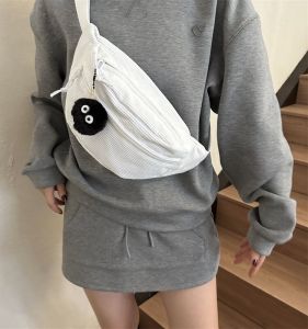 Japanese Style All-Matching Crossbody Womens Casual Shoulder Bag Minimalist Ins Korean Style Lazy Style Chic Preppy Style Waist Bag Chest Bag
