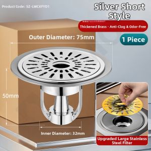 YEMO | Magnetic Anti-Odor Insect-Proof Floor Drain Core Universal Bathroom