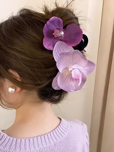 Orchid Butterfly Hair Clip Pearl Hairpin Large Hair Clip Bow Flower Hair Clips