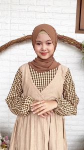 Gamis Katun Adem Motif Polos Plus Size untuk Anak Perempuan Cutetrik GS-527