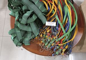 Dây ràng dây thun ràng chở đồ loại dây rằn bản rộng 16mm chiều dài 1m5 thun xanh 50mm  dài 1m8 thun xanh 50mm 2m85