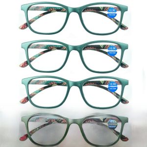 High Definition Resin Full Frame Reading Glasses for Women Anti Blue Light Fatigue Old Fashioned Flower Eyeglasses Trendy