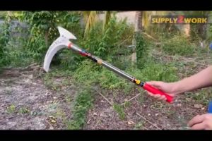 hp302 เคียว เคียวจีน เคียวขวาน มีดขอแต่งกล้วย มีดตัดแต่งกิ่งไม้ มีดตัดหญ้า อเนกประสงค์ ใบมีดสแตนเลส (SK-5) และใบมีดเหล็กกล้า (แมงกานิส)