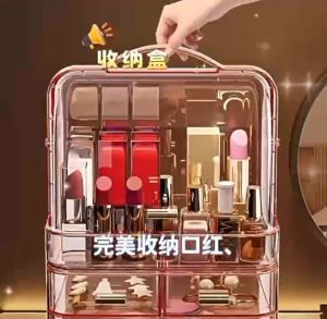Mini Elegant Acrylic Beauty Organizer Skincare Organizer Cosmetic Display Case Make Up Organizers And Storage