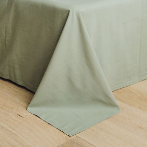 ผ้าคลุมเตียงแบบซักได้ผ้าฝ้ายแท้สีพื้น ผ้าคลุมเตียงเดี่ยวและคู่ ผ้าฝ้ายแท้สไตล์ญี่ปุ่น ผ้าฝ้าย ผ้าคลุมเตียงแบบอเนกประสงค์