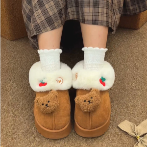 TZLDN | Thick Warm Anti-slip Snow Boots for Women Insulated Fur Inside