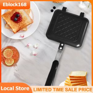 Grilled Sandwich Panini MakerBread Toast Breakfast MachineHot Sandwich PanNonstick Aluminum Flip PanKitchen Tool