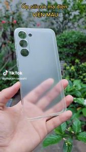 Ốp lưng silicon mạ điện Samsung S23/ S23 Plus/ S23 Ultra Galaxy S21 FE/ S21 Plus/ S21 Ultra Samsung S22/ S22 Plus/ S22 Ultra Viền Màu Dẻo Lưng Mờ Chống Bám Vân Tay Có Gờ Bảo Vệ Camera