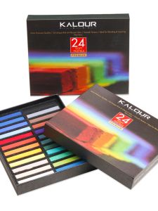 Bộ 24 Sợi Bút Sáp Carbon Màu Sắc Kalour Bút Sáp Màu Vẽ Sáp Bút Sáp Vẽ Phác Thảo Bộ Dụng Cụ Nghệ Thuật Cho Học Sinh