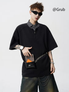 Grace Rub | Vintage Loose College Style False Two-Piece T-Shirt