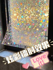 EKV | Rainbow Holographic Static Adhesive-Free Light-Transmitting Privacy Decorative Glass Film