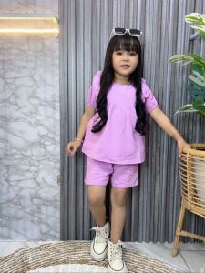 STELAN ANAK RUFFLE BAHAN LINEN KRINGKEL USIA 1-6TAHUN