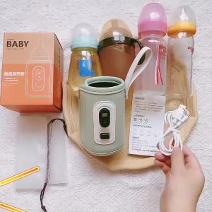 เครื่องอุ่นขวดนมขวดนม USB สำหรับกลางแจ้งฤดูหนาวรถเข็นเด็กถุงรักษาอุณหภูมิดูแลเด็กทารกปลอดภัย