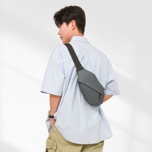 2025 New Mens Large Capacity Crossbody Bag Travel Handheld Single Shoulder Waterproof Fashion Commuting Chest Bag