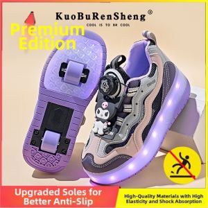 KUOBURENSHENG | Breathable Adjustable Cartoon LED Shoes