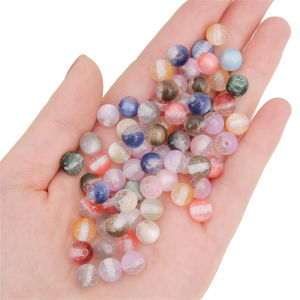10/20pcs 8mm Resin Beads Colorful Shiny Round Beads For Jewelry Making DIY Earring Bracelet Necklace Craft Accessories