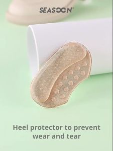 Heel Pad Anti-wear Stickers Heel Protectors Womens Shoes Pad Insoles Anti-Slip Adjust Size 1pair 6mm