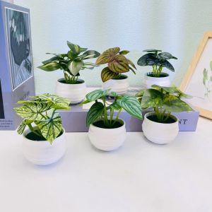 Artificial Plant Simulation Potted Plant Mini Green Plants Plant Plastic Home Decoration Artificial Potted Plants