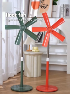 stand fan 5 Blades Stand Fan Family Electric Stand Fan Sale Home Fan Big Wind Portable Electric Floor Fan Adjustable COD
