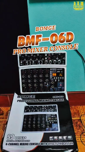 BOMGE 06D 6 ช่อง 16 DSP Echo DJ Mixer อินเทอร์เฟซเสียงคาราโอเกะมิกเซอร์พร้อม MP3 USB Bluetooth 48V Phantom Powerการบันทึกสเตอริโอ