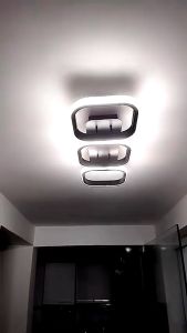 【COD 5Years Warranty】2024 New Style Chandelier Ceiling Lights Modern Design 220V 30W LED Tricolor Chandelier Ceiling Light Square Round Nordic Center Light Ceiling LED Lights For Living Room Bedroom Dining Room Corridor At Night
